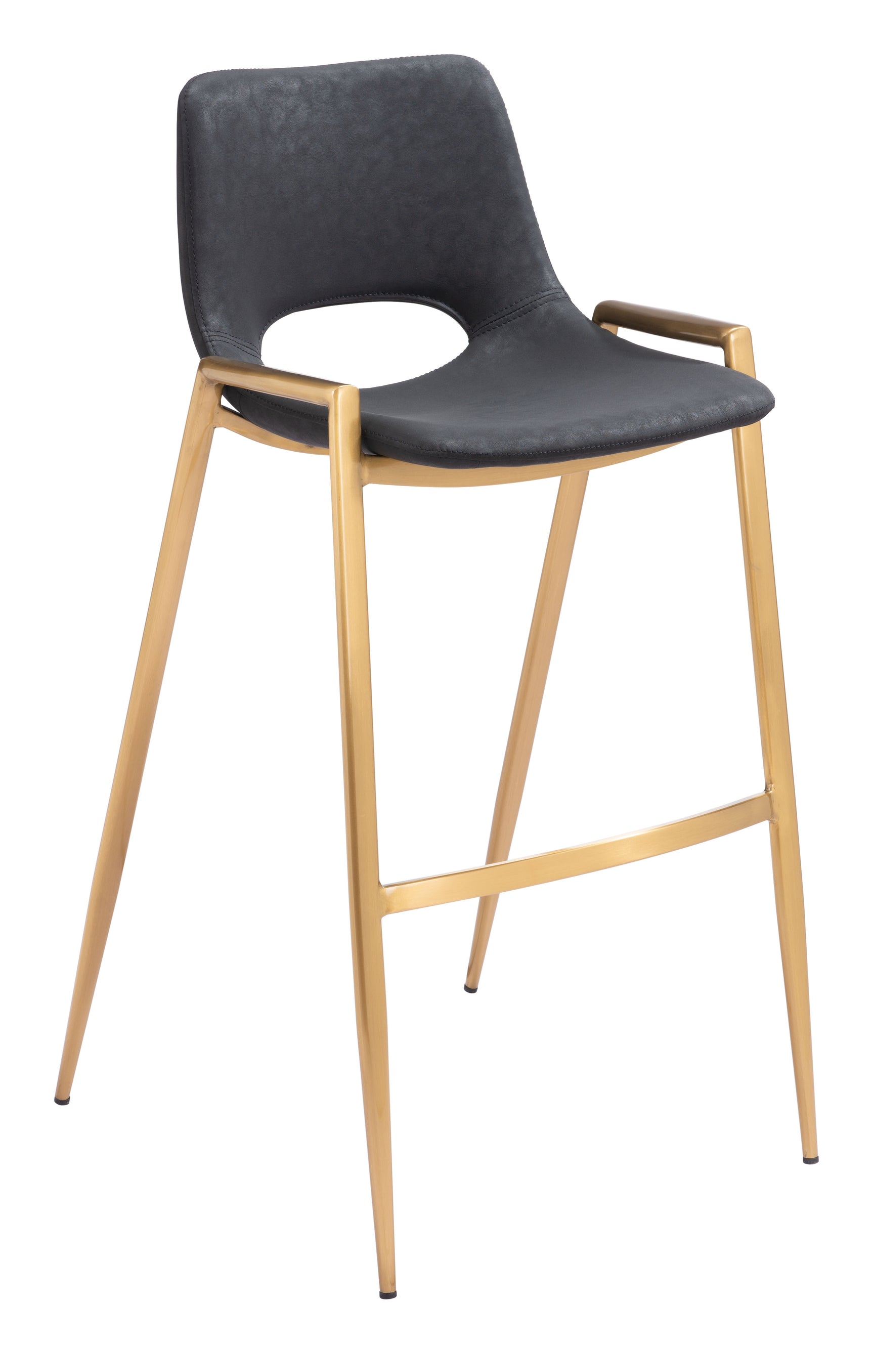 Desi Black & Gold Barstool (Set of 2)