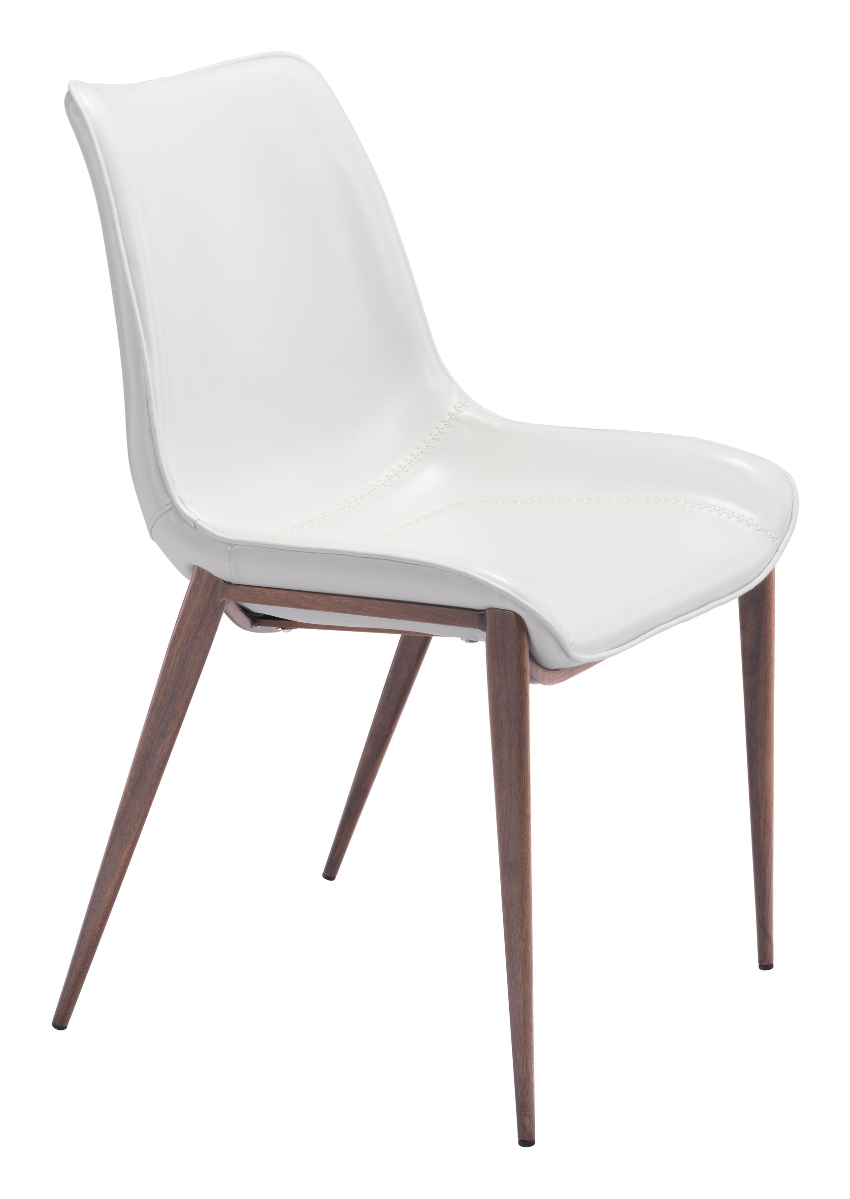 Magnus White & Walnut Dining Chair (Set of 2)