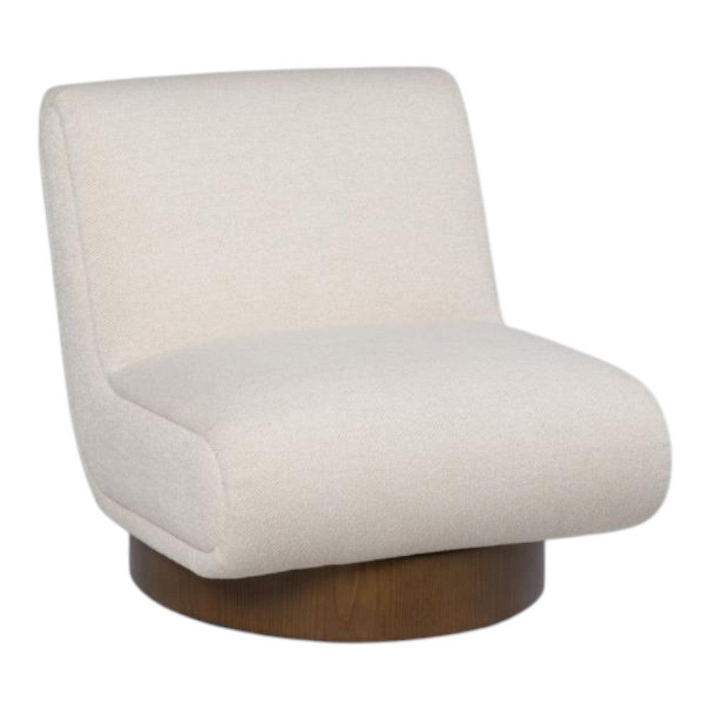 Hartland Tan Armless Swivel Chair