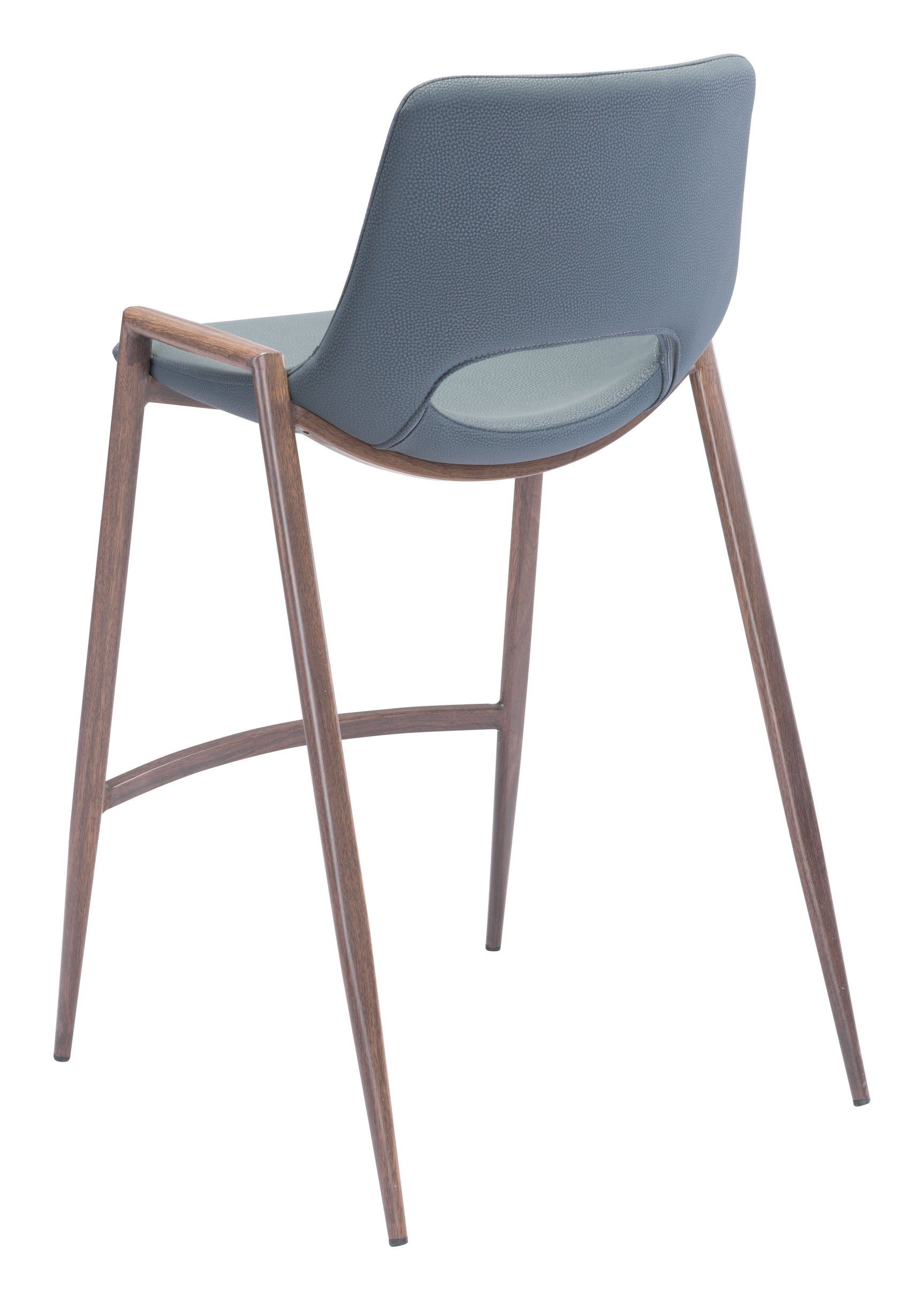 Desi Azure Gray & Walnut Counter Stool (Set of 2)