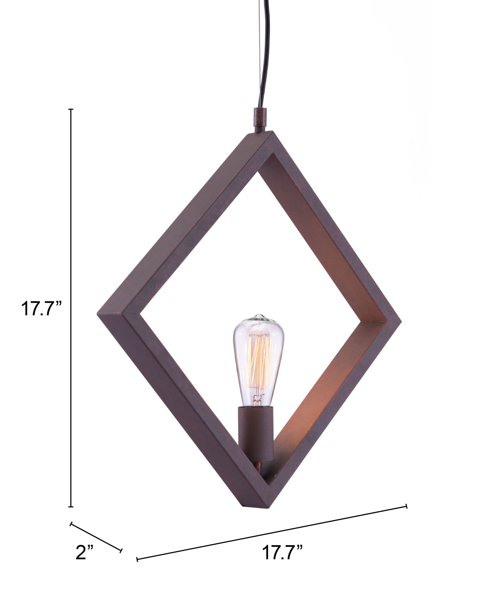 Rotorura Rust Ceiling Lamp