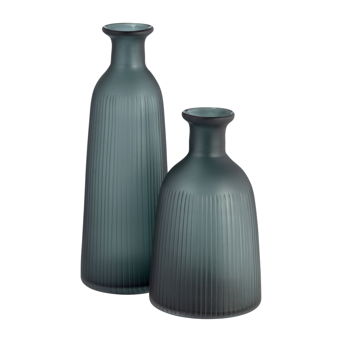 Elsa Blue/Gray Glass Vase