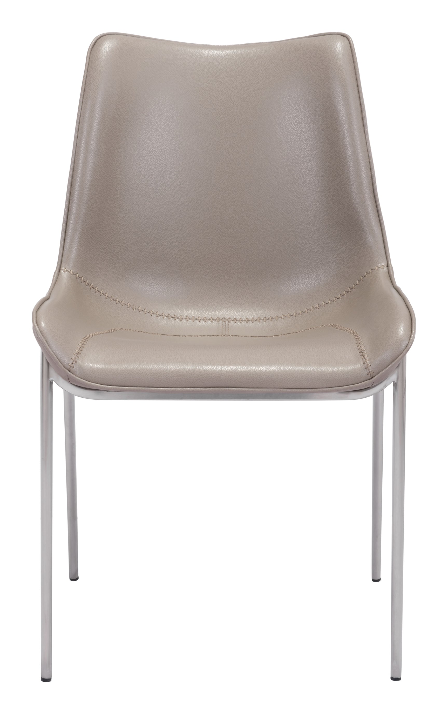 Magnus Brown & Silver Dining Chair (Set of 2)