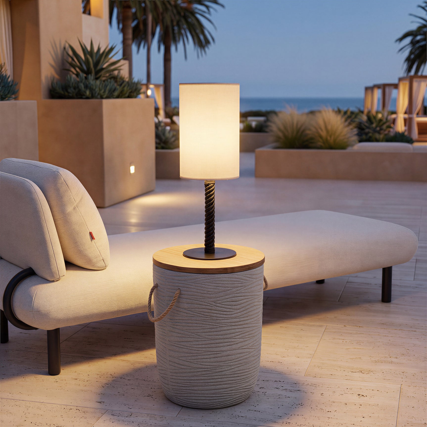 Lumaris Black Solar Table Lamp