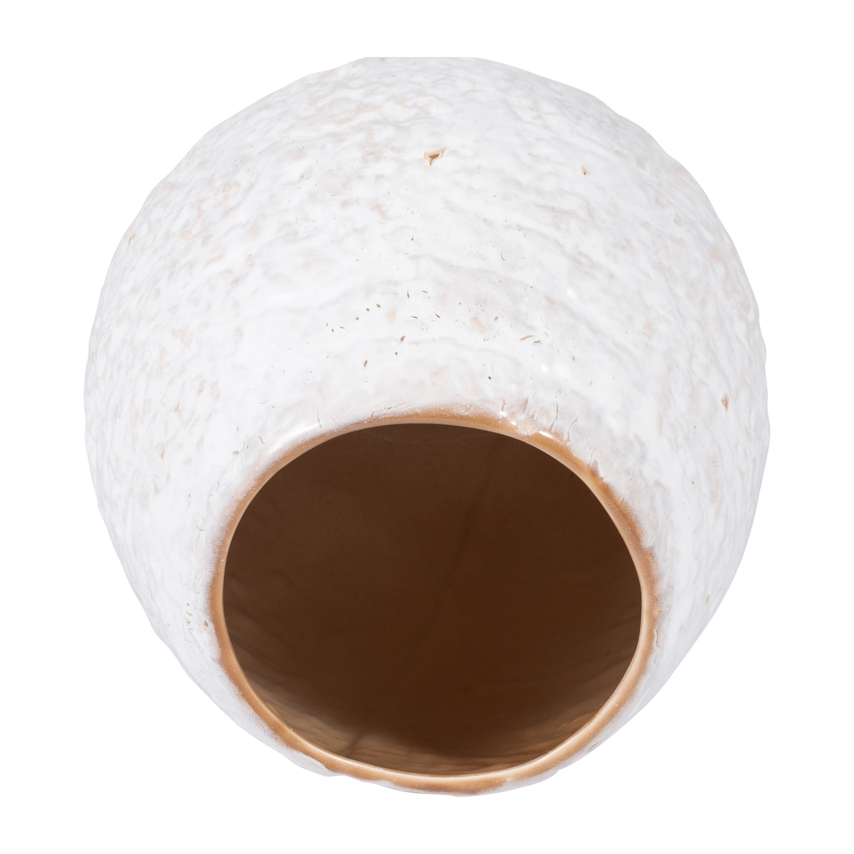 Forbestown Ivory Ceramic Round Vase