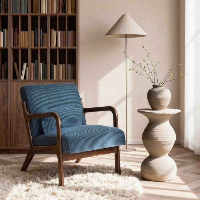 Twill Green Accent Chair