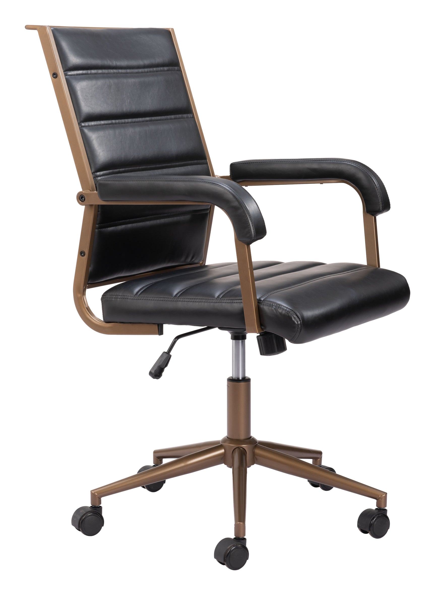 Auction Vintage Black Office Chair