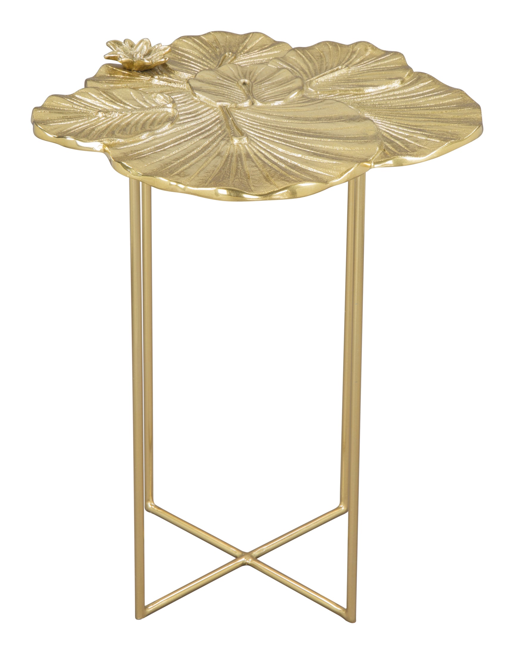 Lotus Gold Side Table
