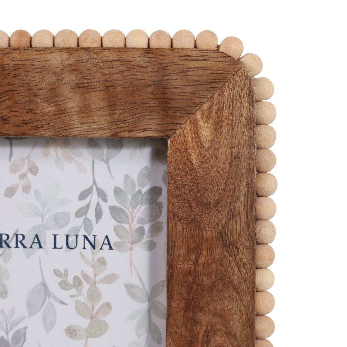 Owenmore Natural Beaded Border Wood Photo Frame