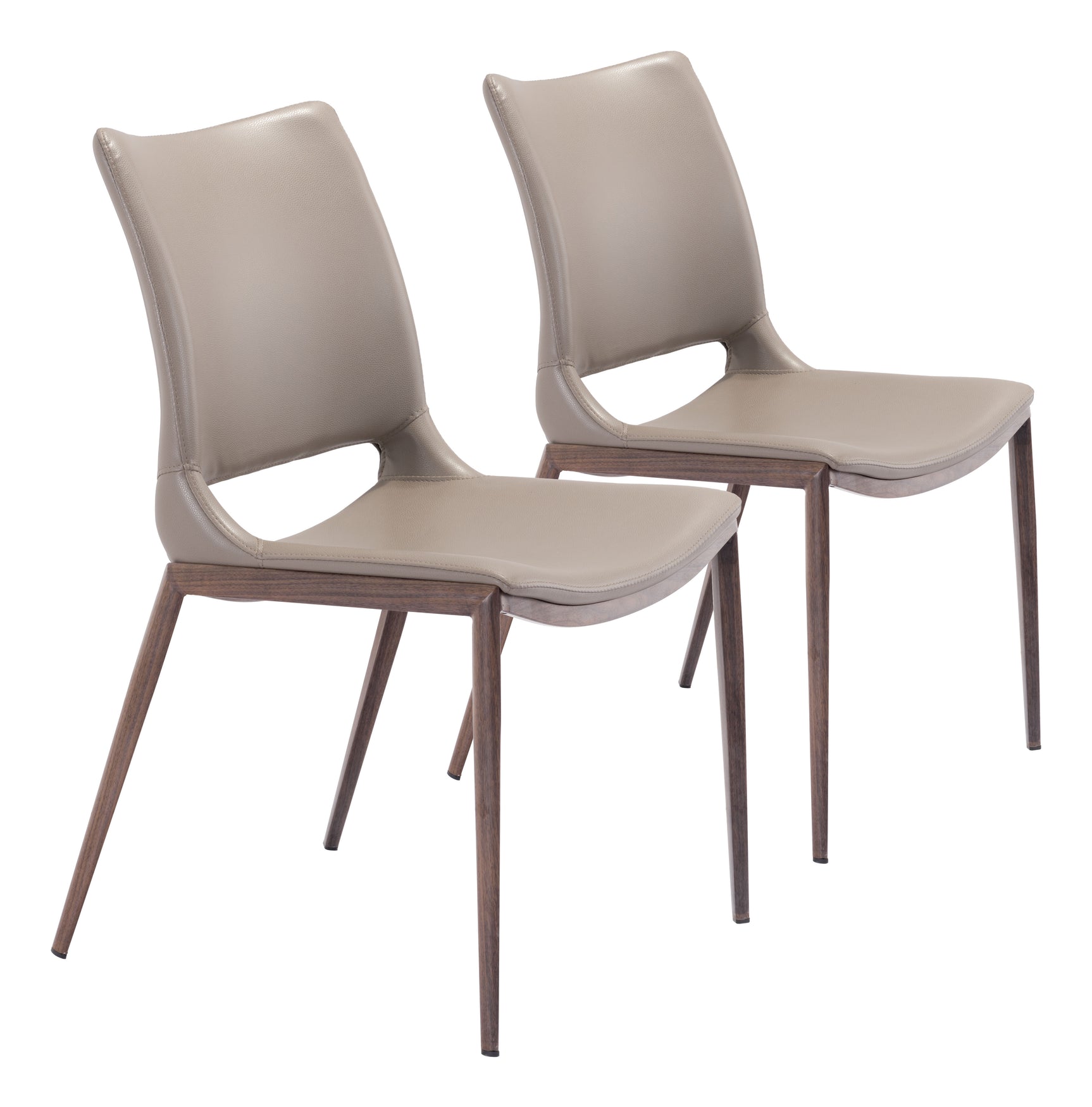 Ace Brown & Walnut Dining Chair (Set of 2)