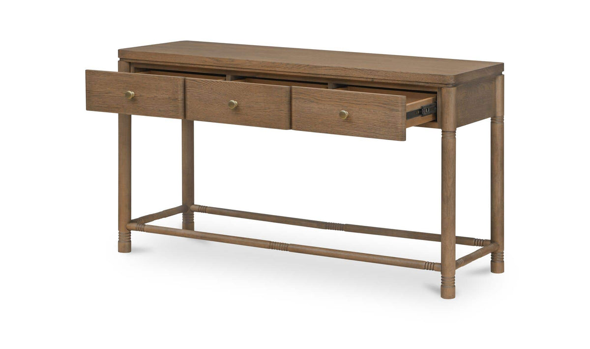 Evermore Natural Console Table Brown