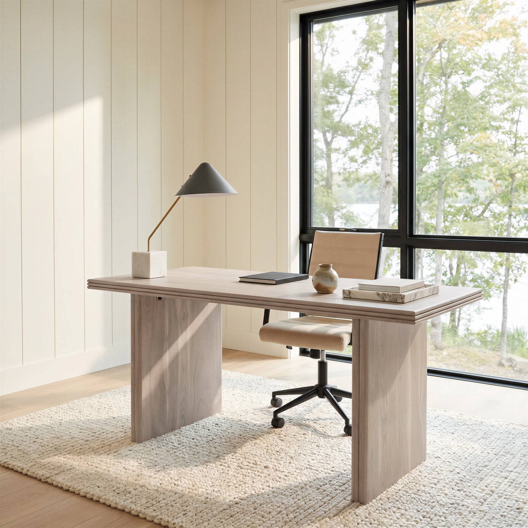 Auction Beige Office Chair