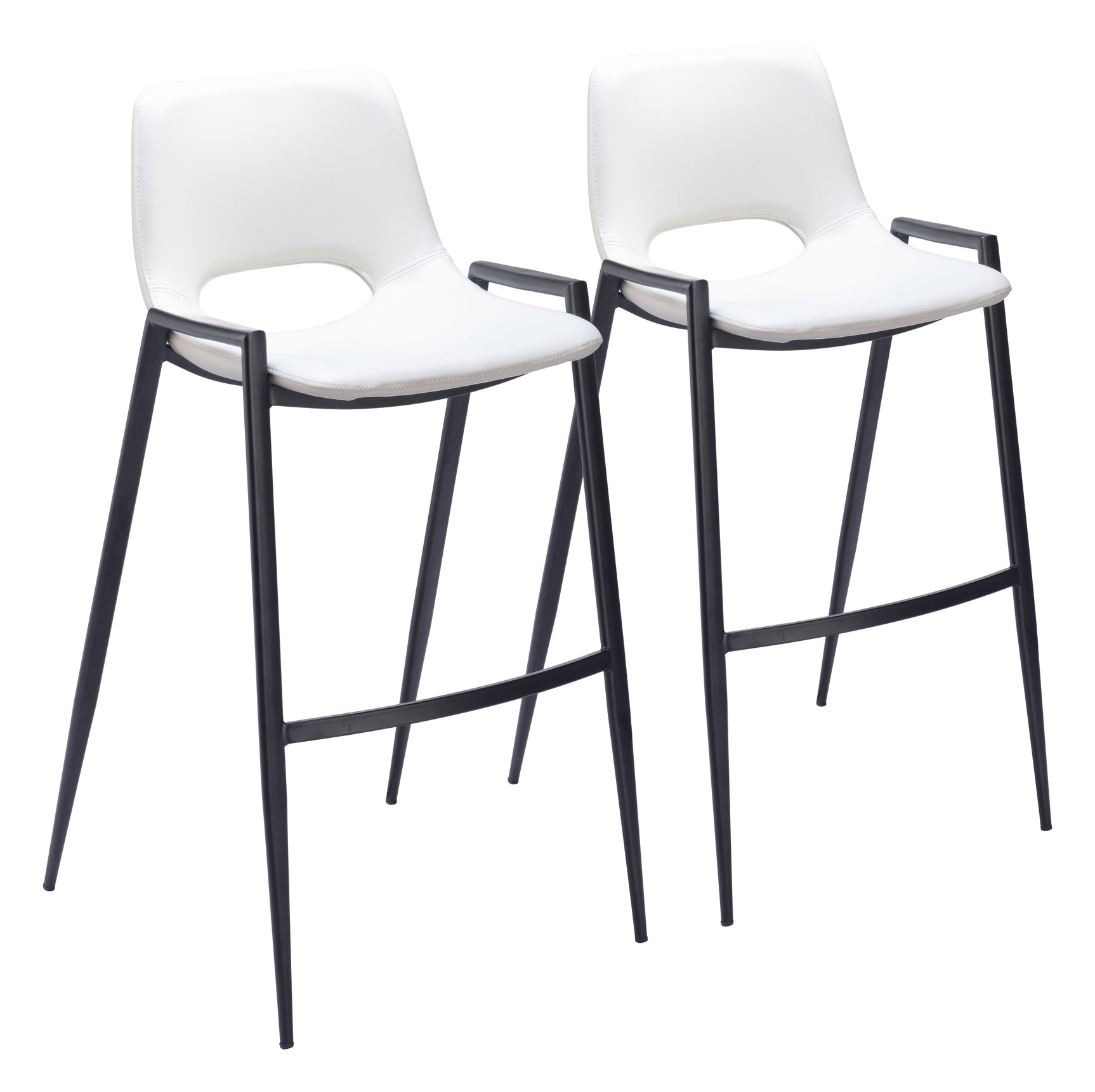 Desi White Barstool (Set of 2)