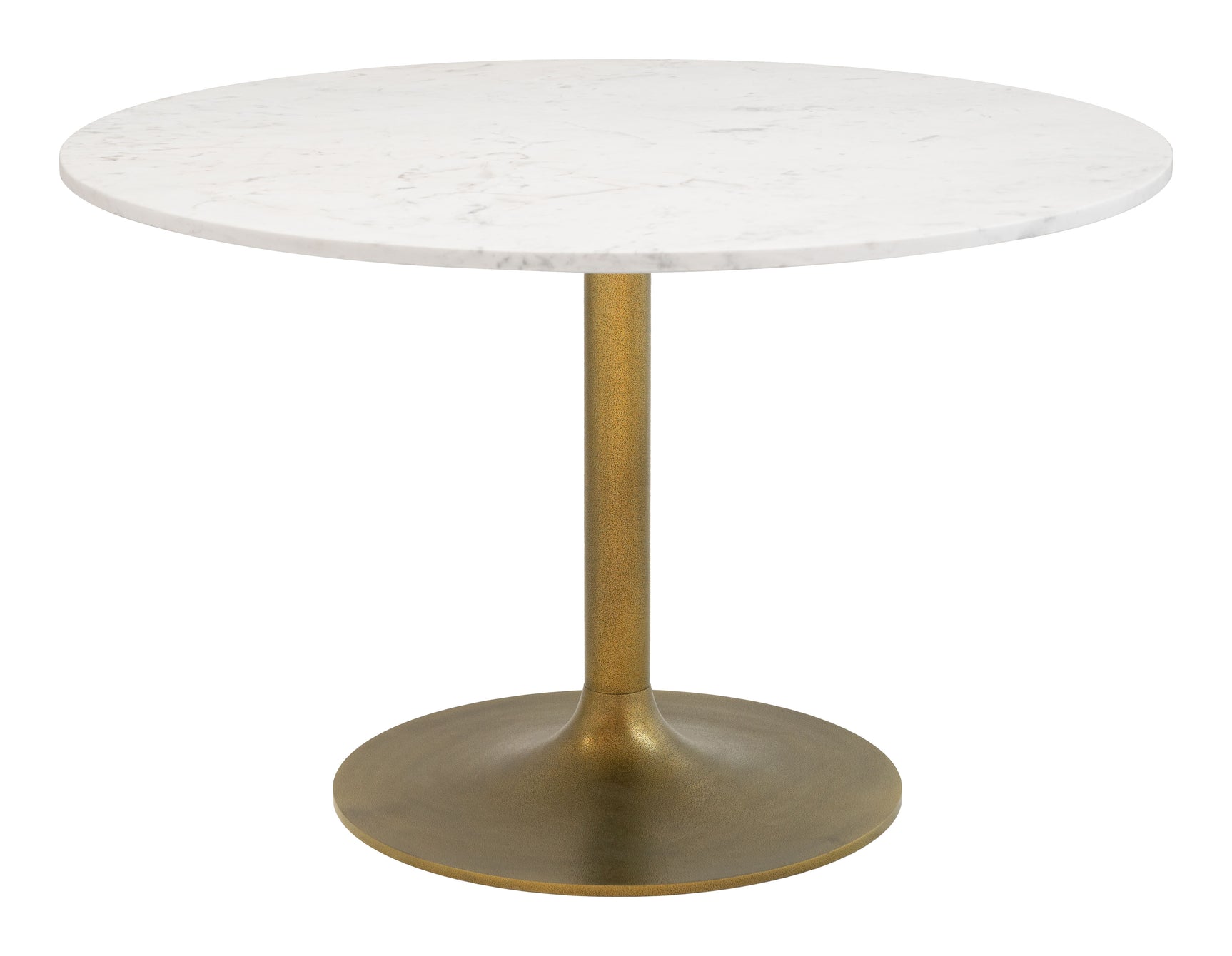 Ithaca White & Gold Dining Table