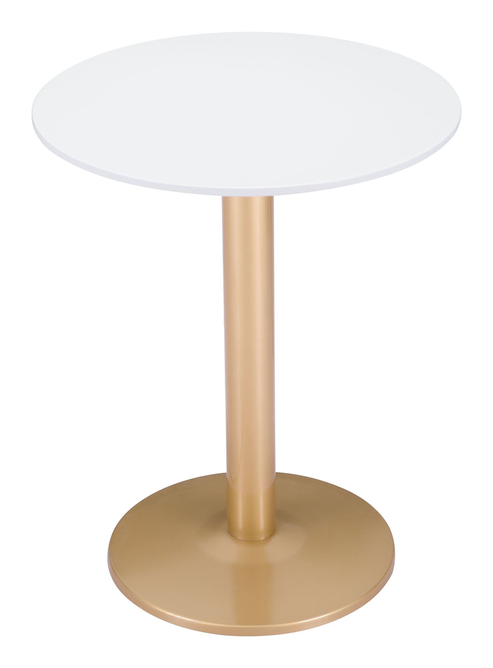 Alto White & Gold Bistro Table