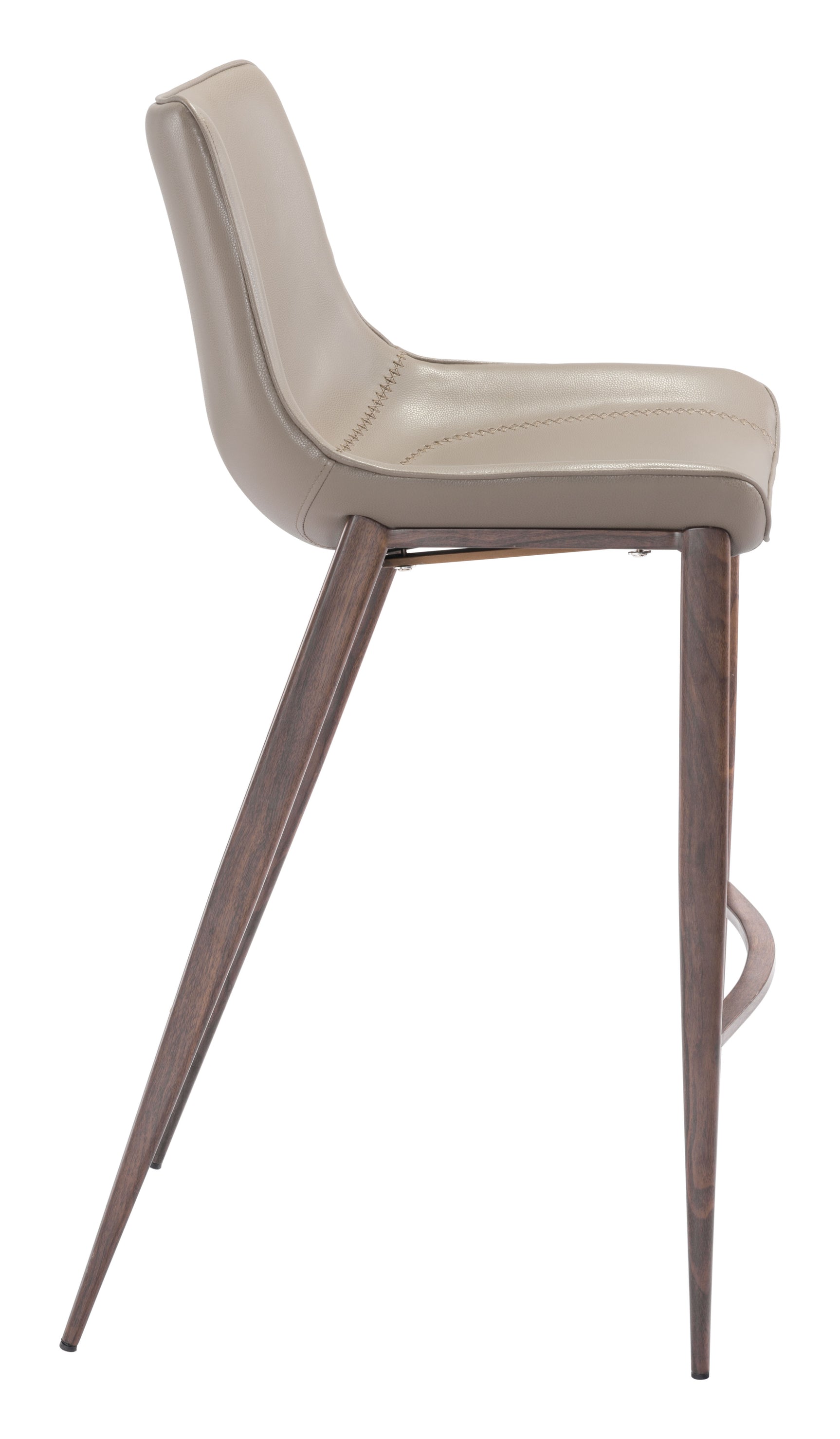 Magnus Brown & Walnut Barstool (Set of 2)