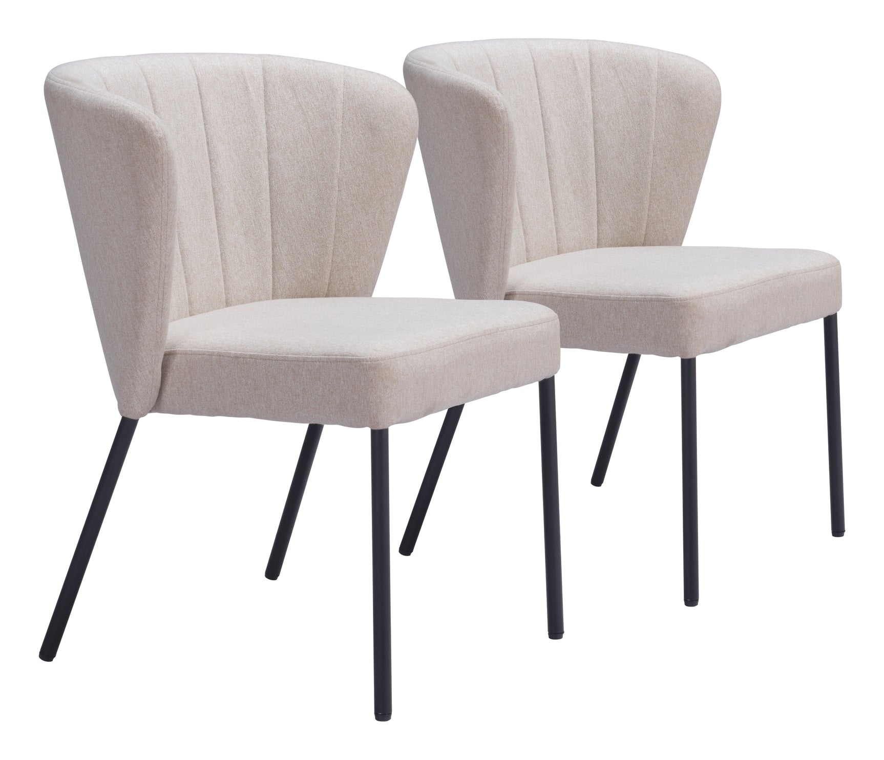 Aimee Beige Dining Chair (Set of 2)