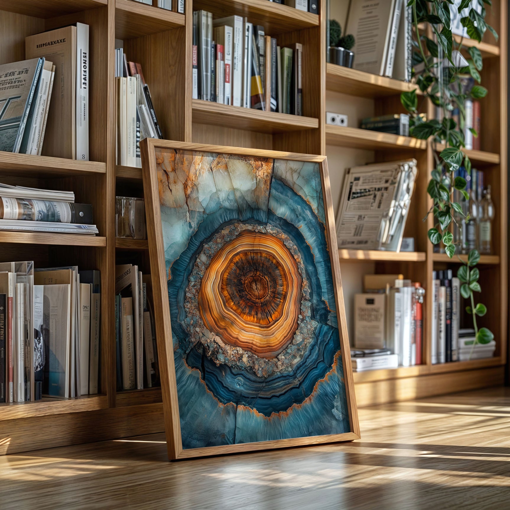 Ethereal Geode - Abstract Mineral Art