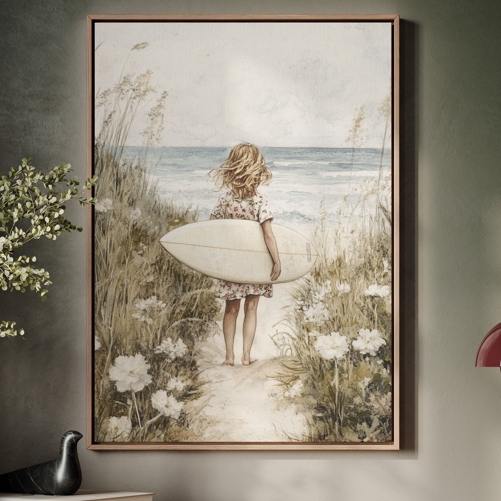 Seaside Surfer Girl