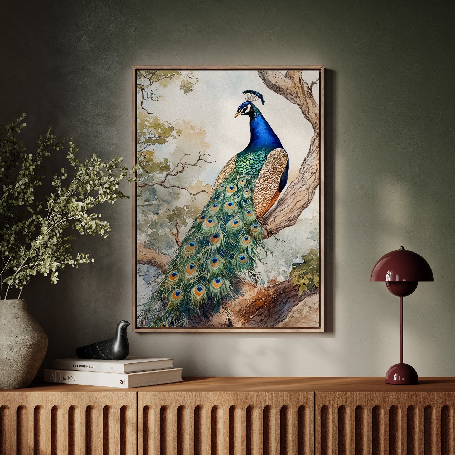 Emerald Peacock Elegance