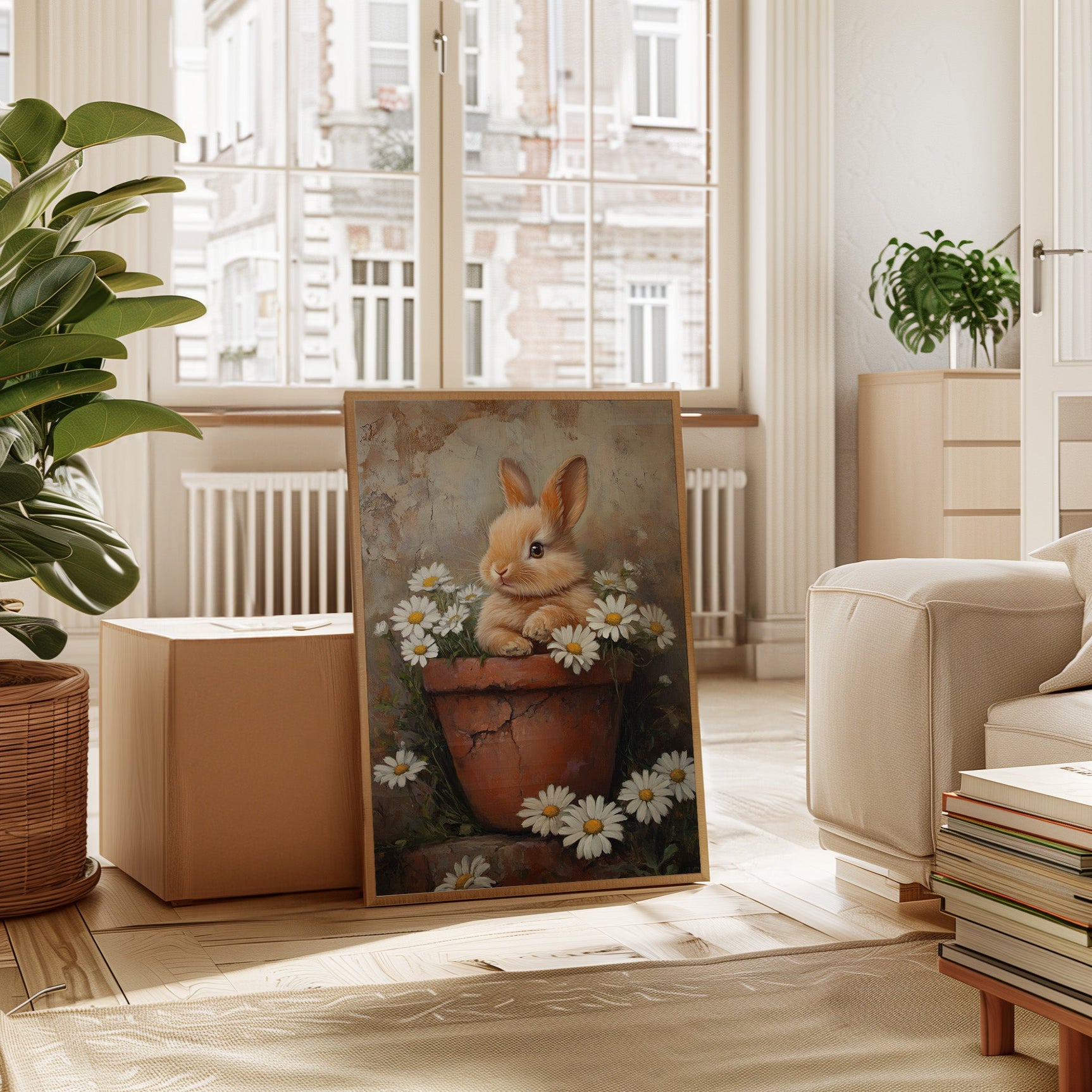 Rustic Bunny Blossom Reverie