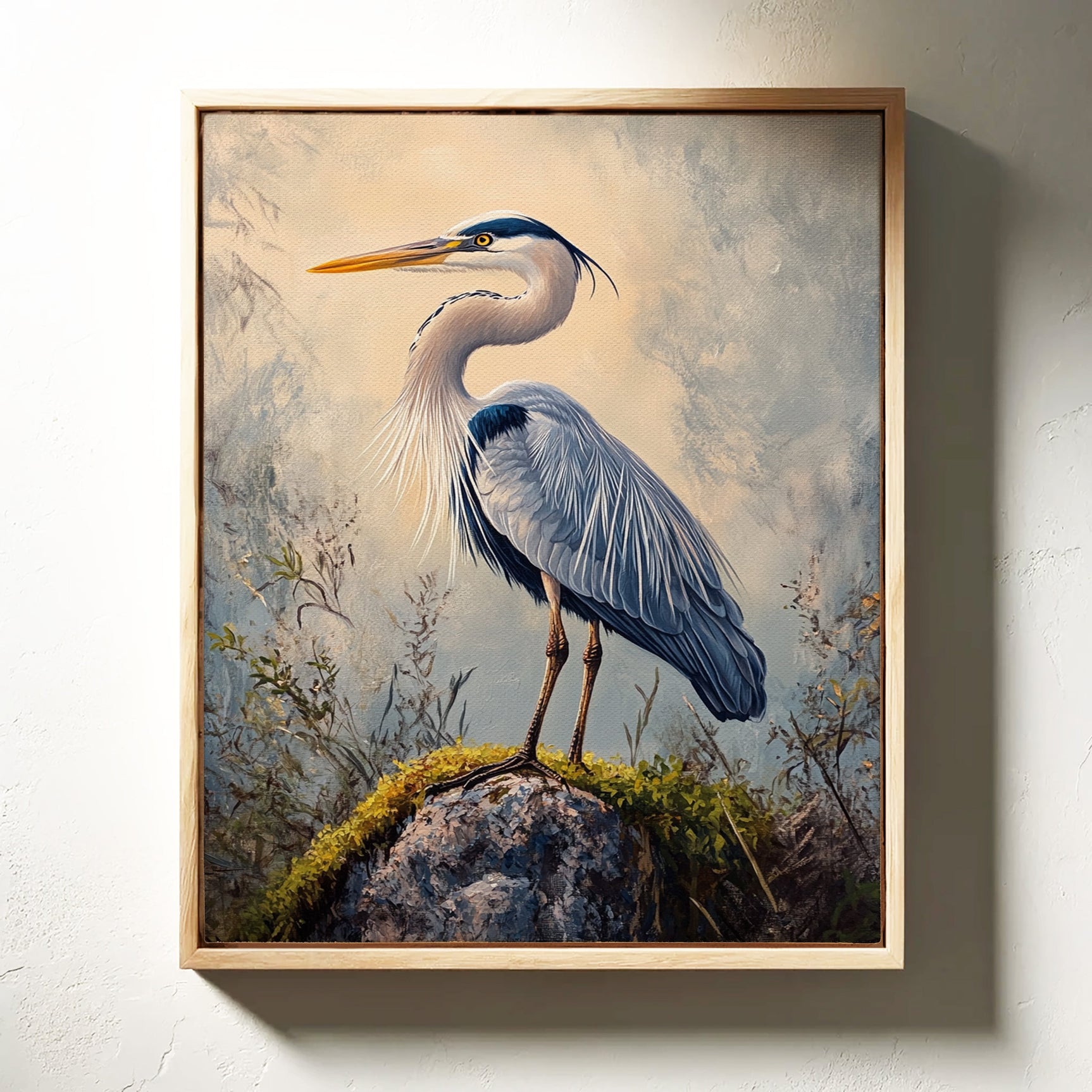 Azure Serenity Heron
