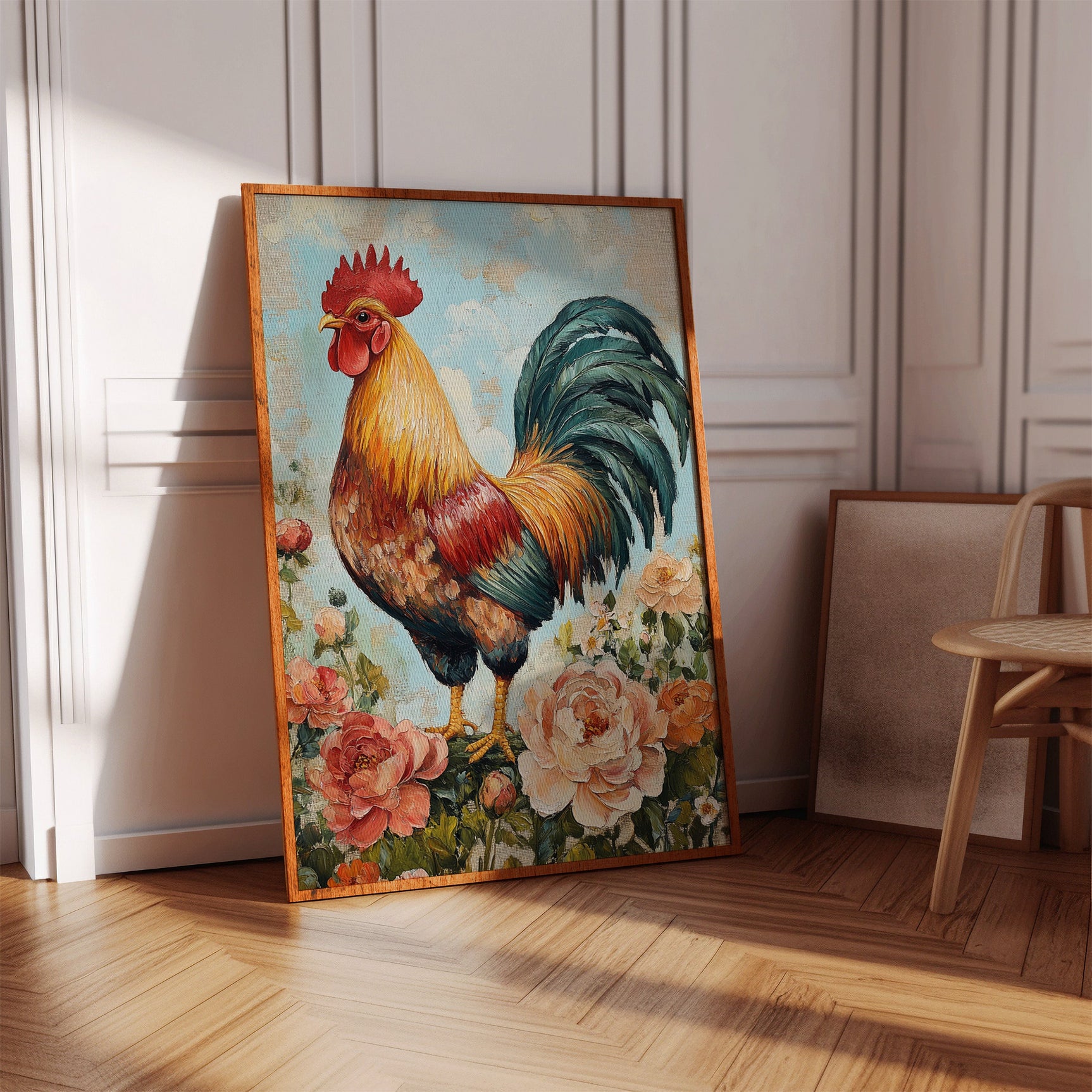 Sunlit Rooster