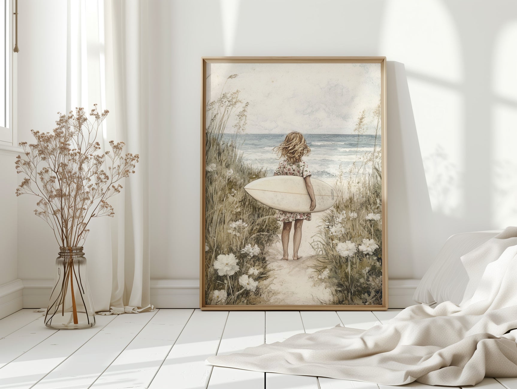 Seaside Surfer Girl