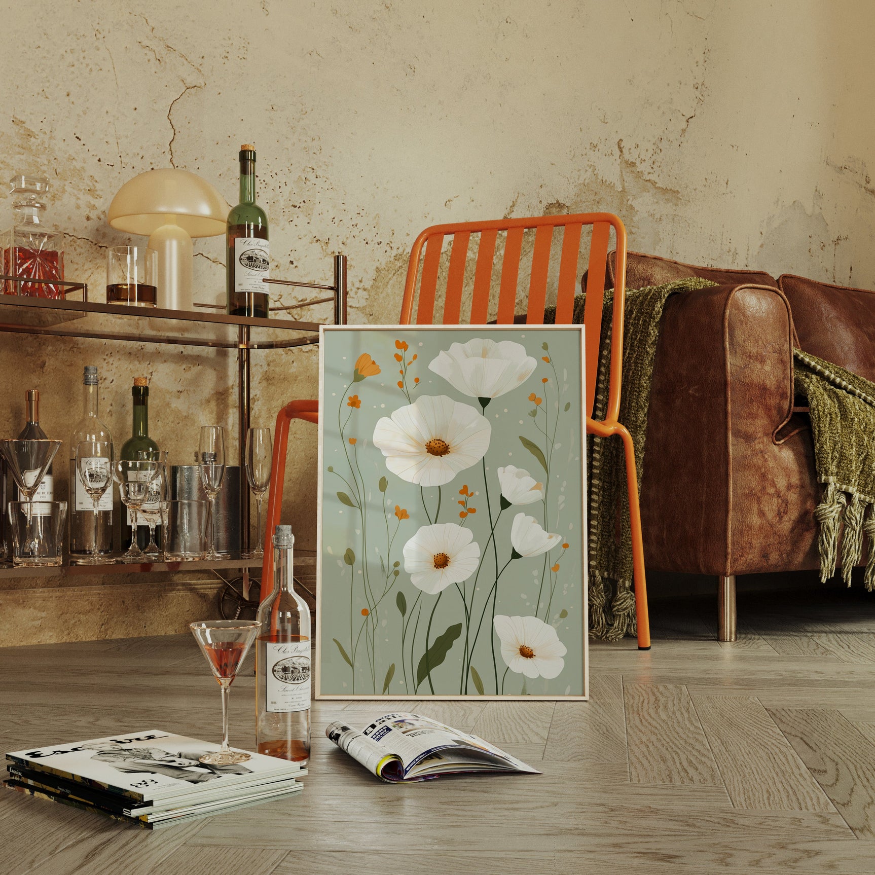 Tranquil Meadows - Modern Floral Canvas Art