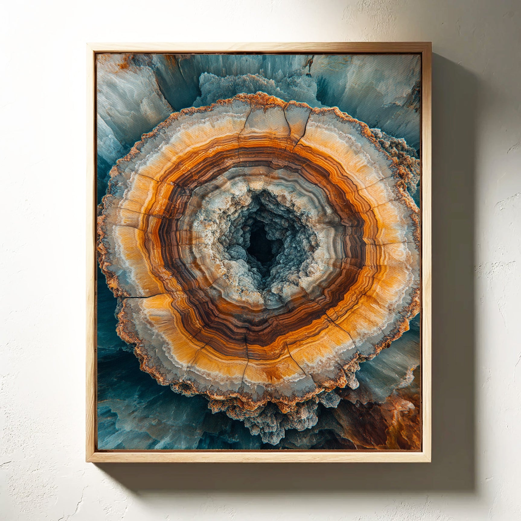 Ethereal Geode - Earthy Abstract Art