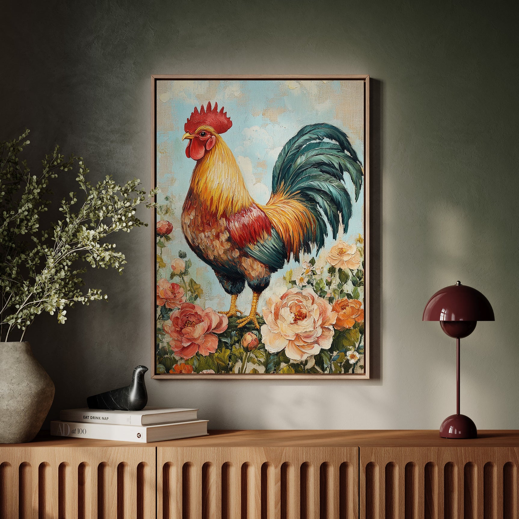 Sunlit Rooster