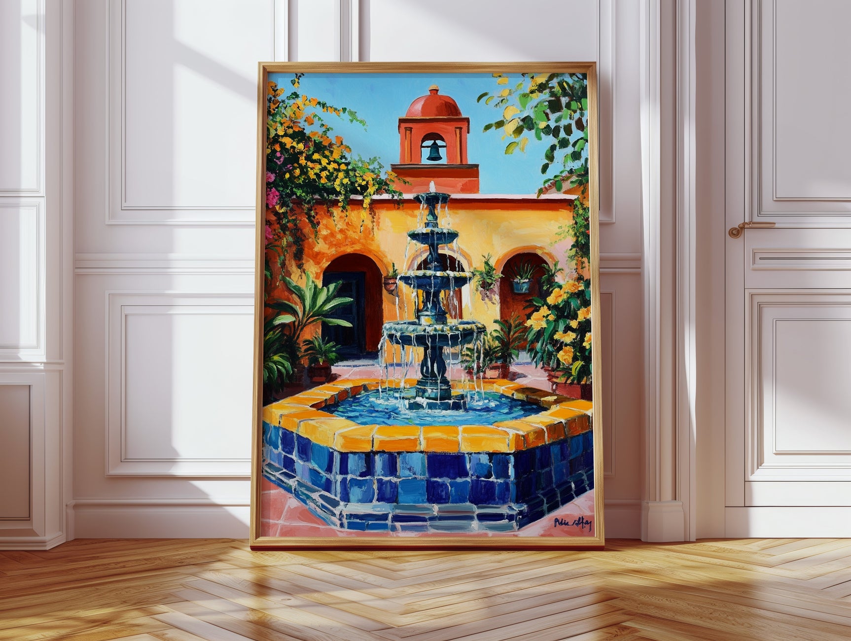 Sunlit Courtyard Reverie