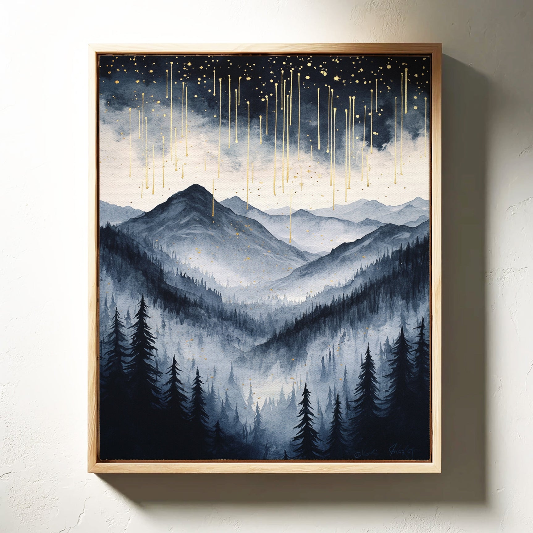 Starlit Peaks in Twilight