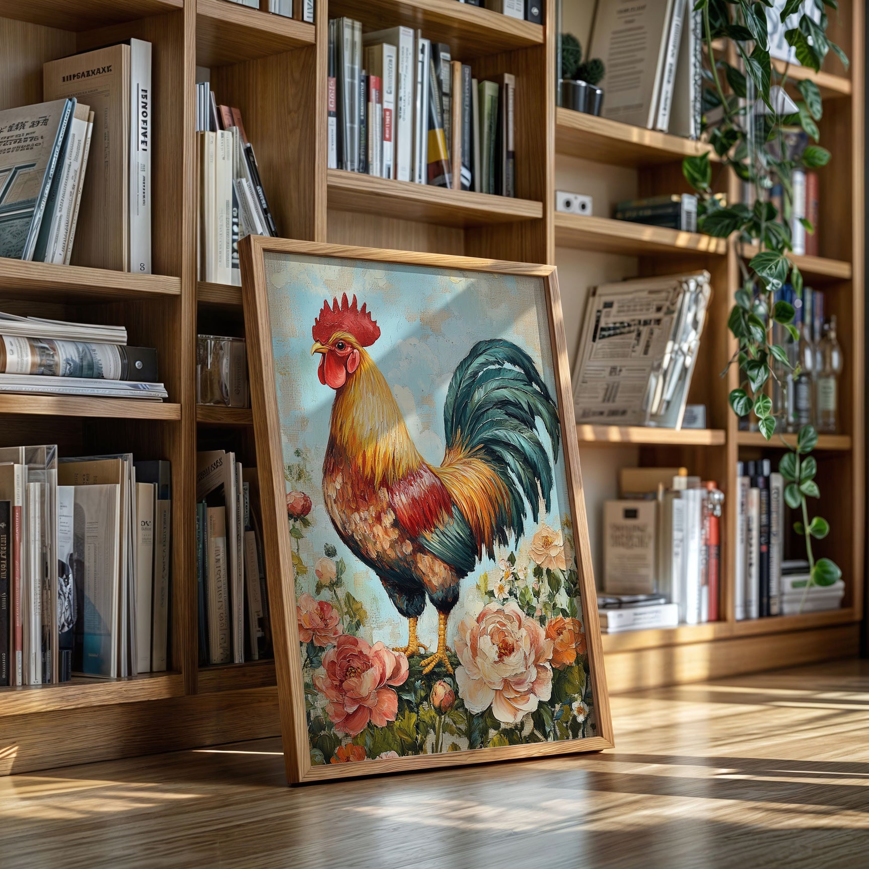 Sunlit Rooster
