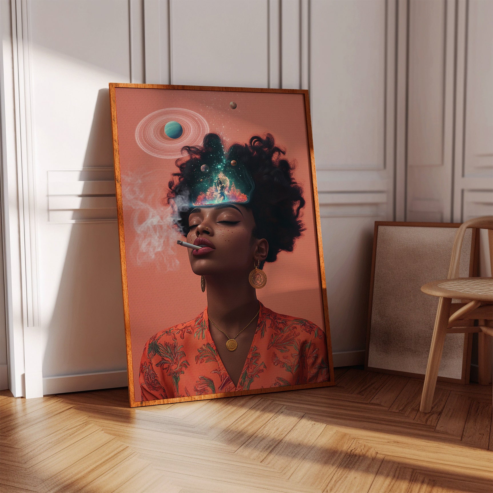 Cosmic Thoughts in an Orange Glow