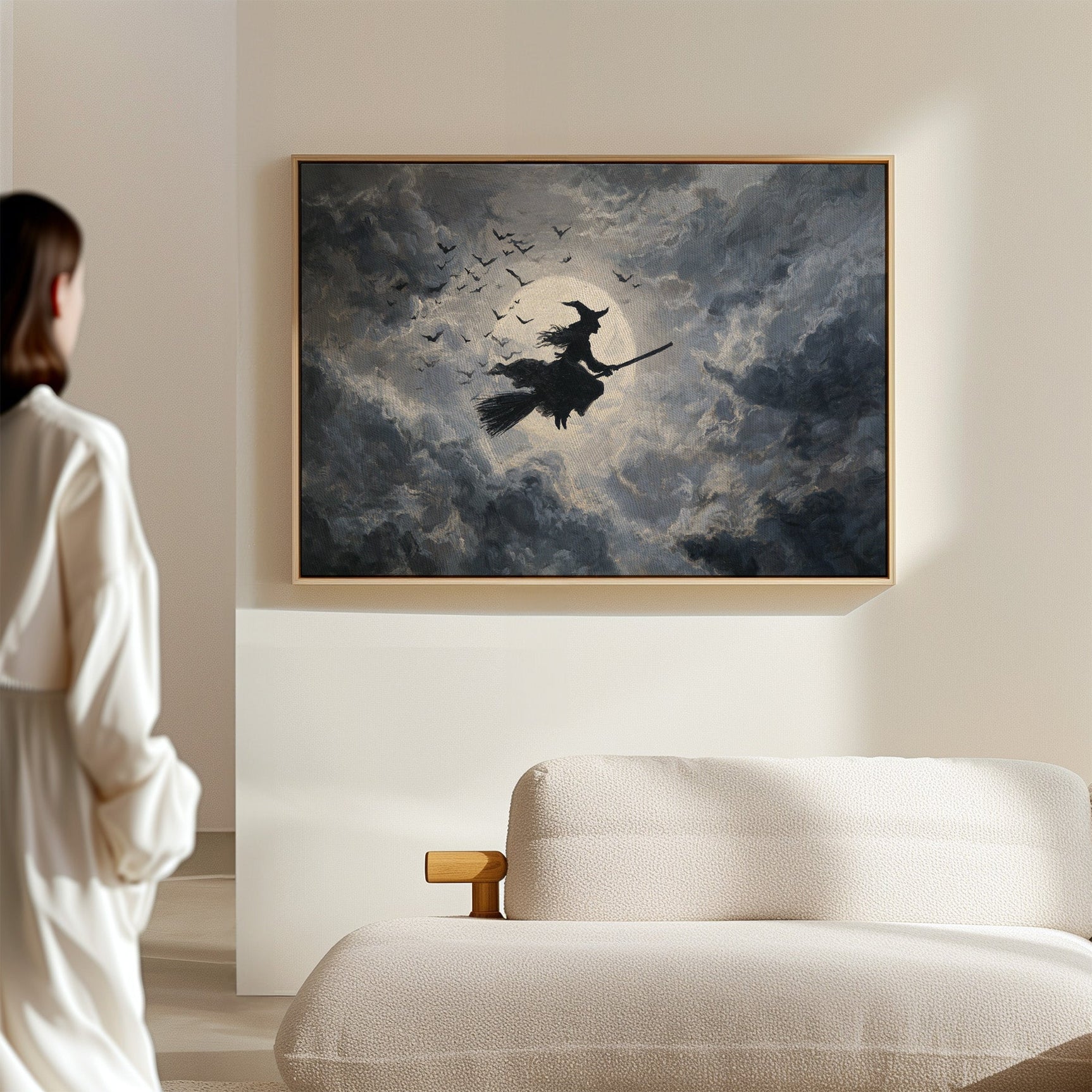 Midnight Flight Under Moonlit Skies