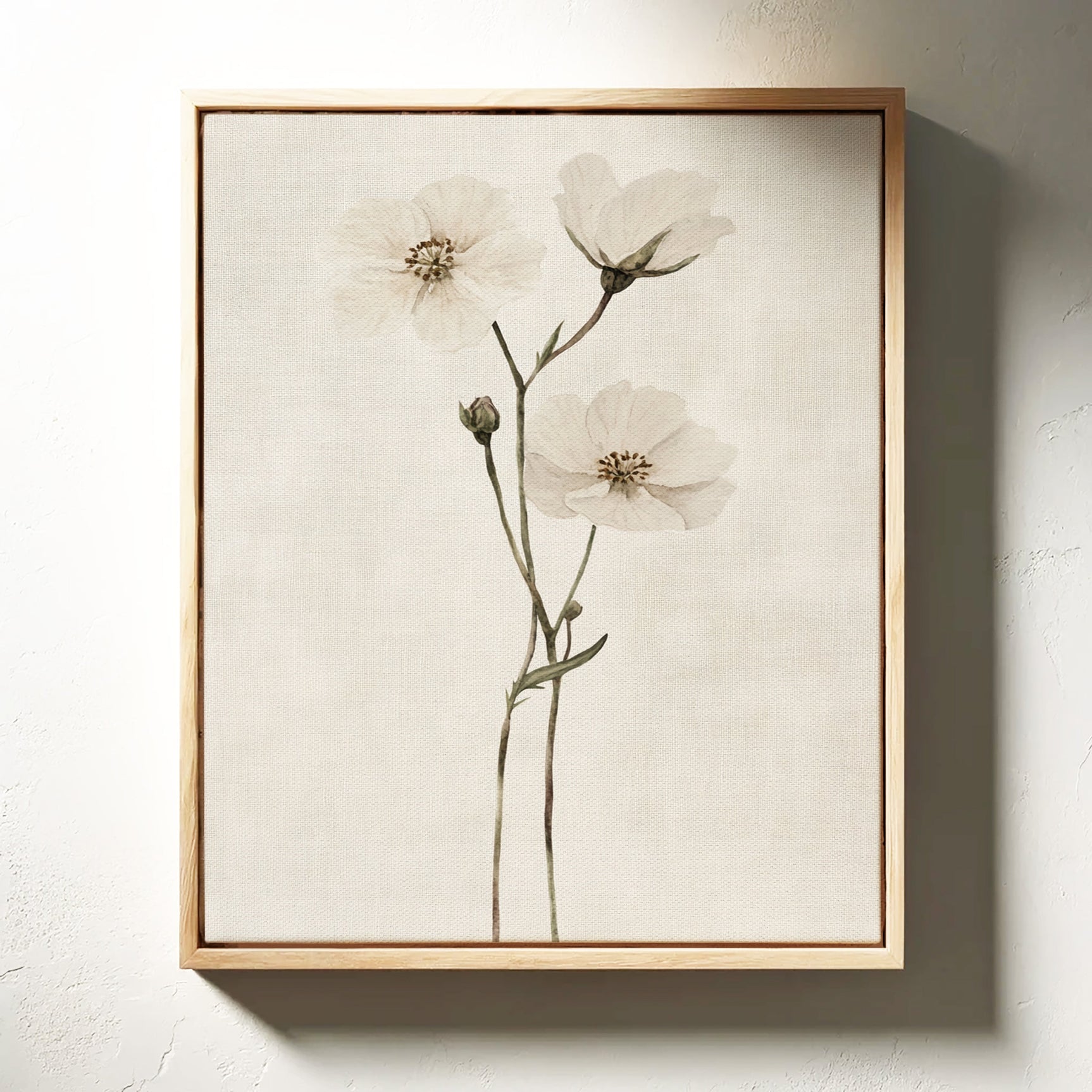 Whispering Blooms: Ivory Serenity