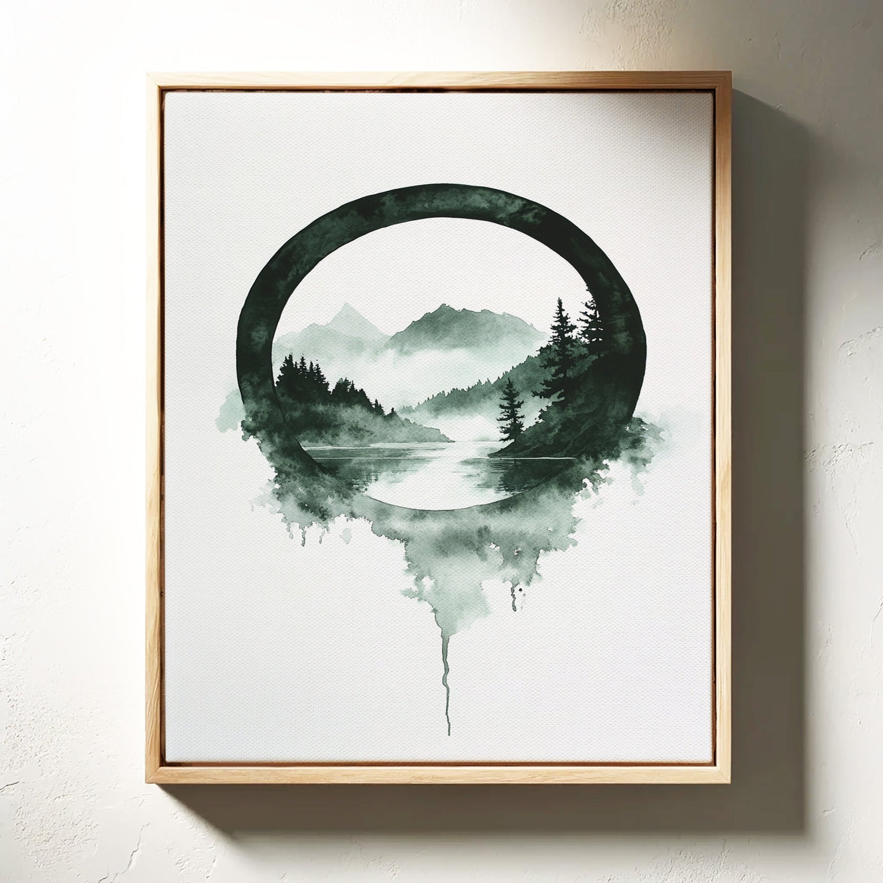 Tranquil Wilderness - Minimalist Forest Art