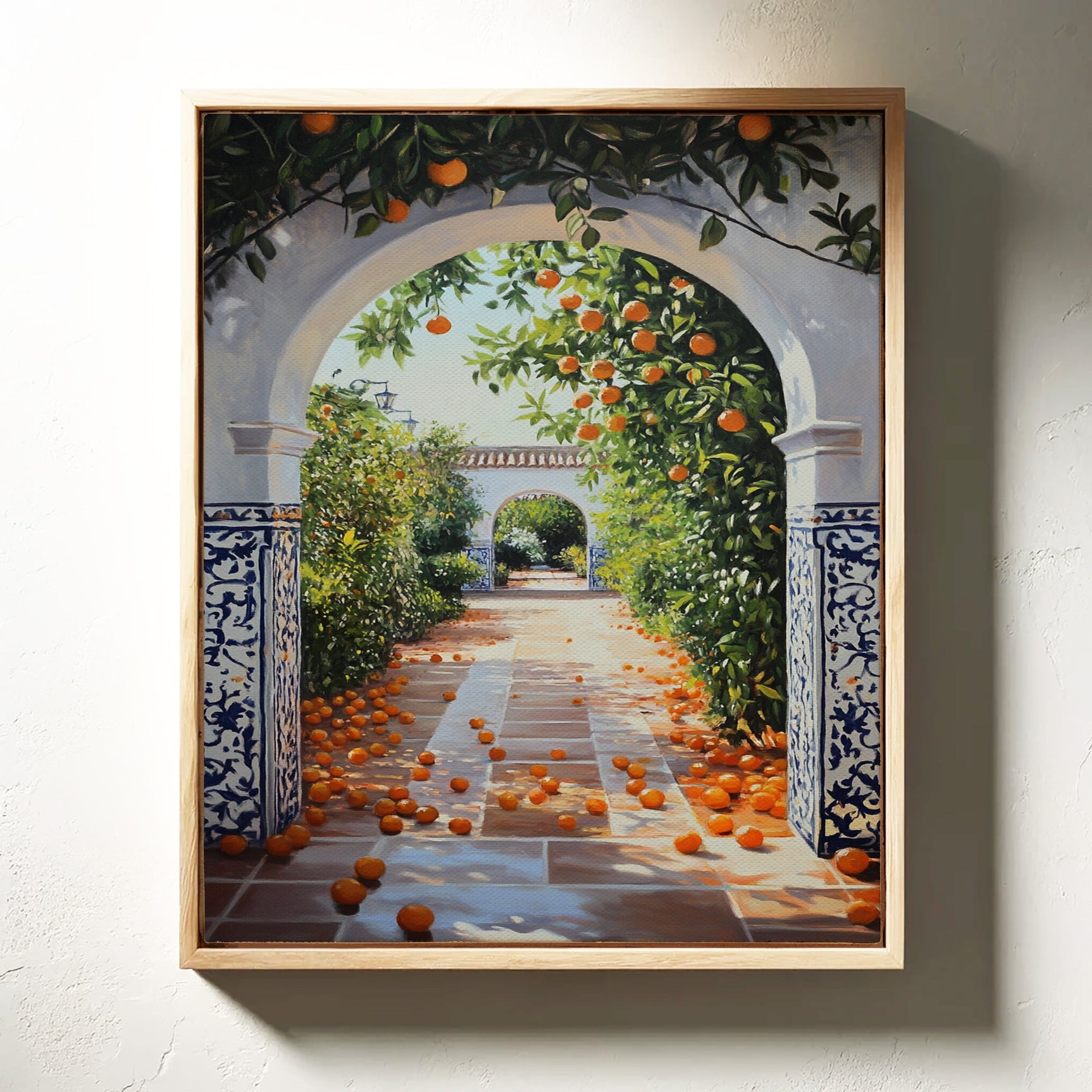 Sunlit Citrus Pathway