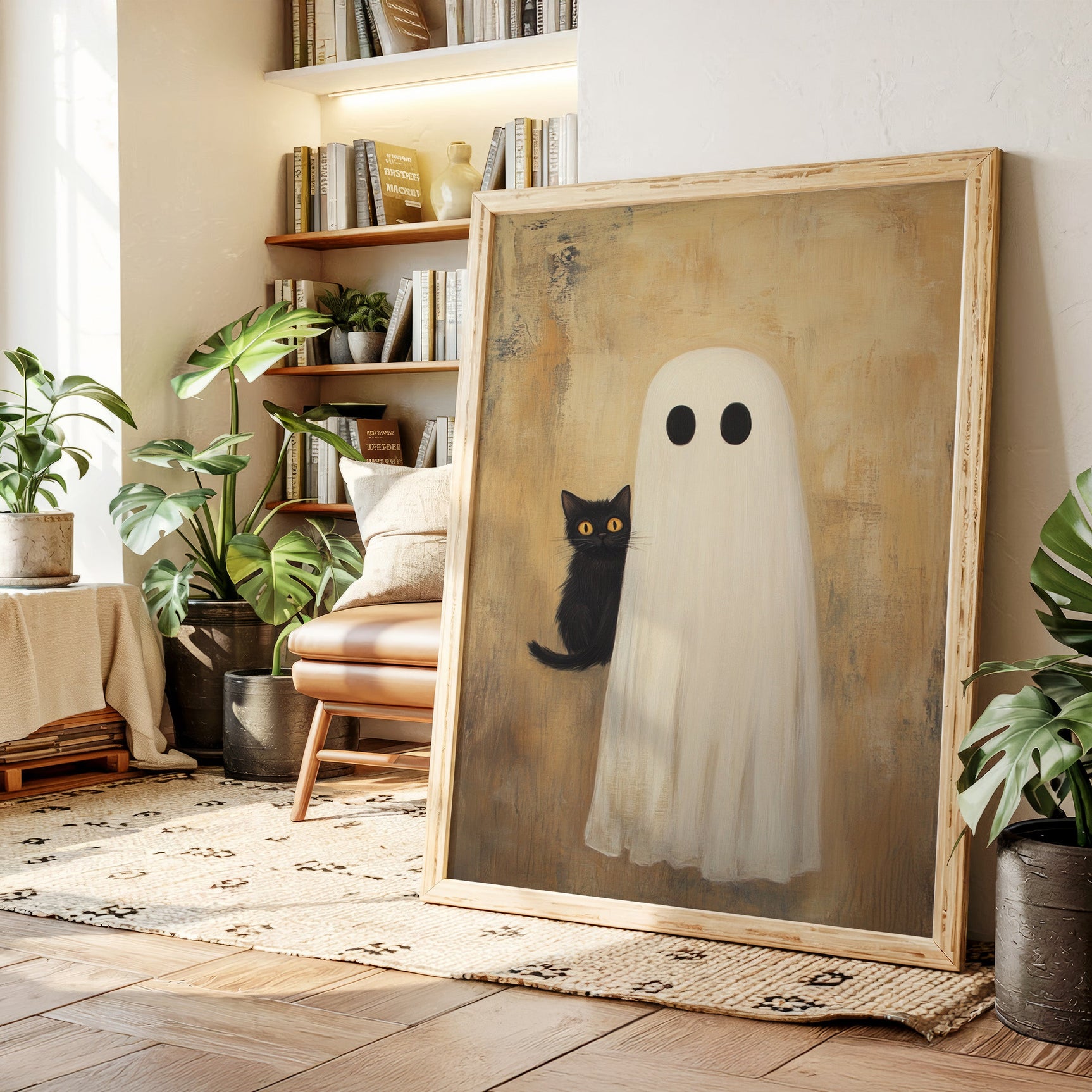 Spooky Feline Friendship