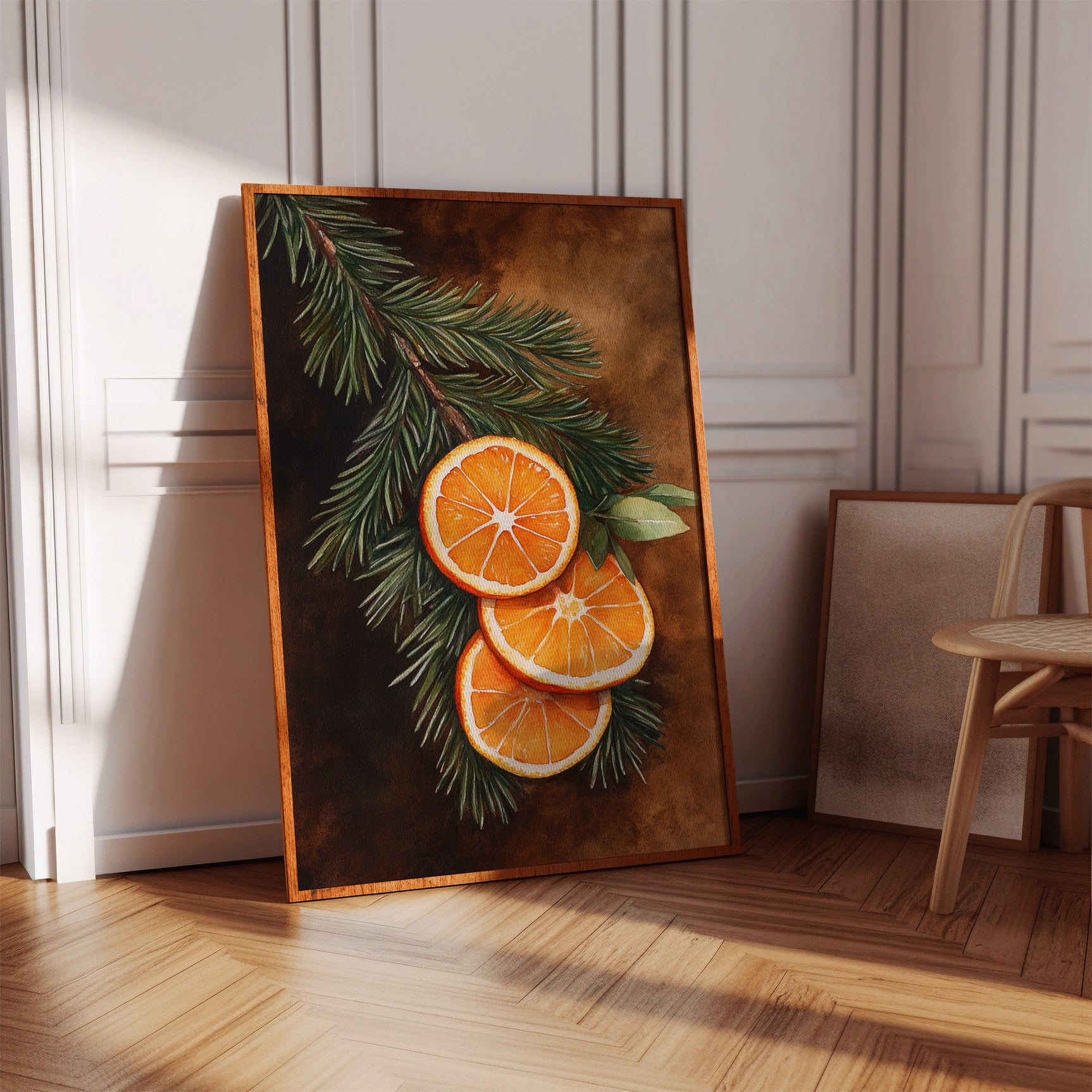 Citrus Amidst Pine Whispers
