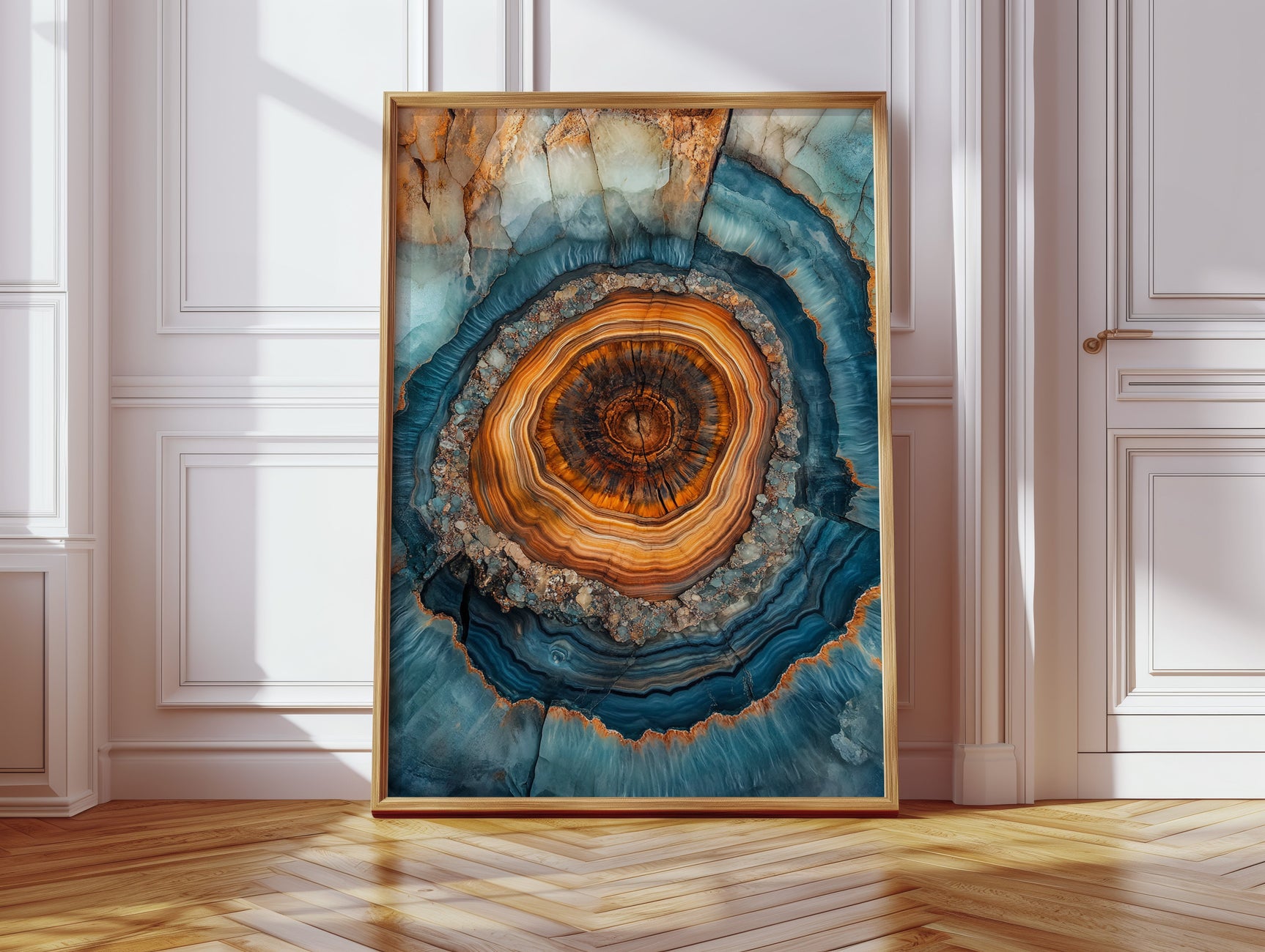 Ethereal Geode - Abstract Mineral Art