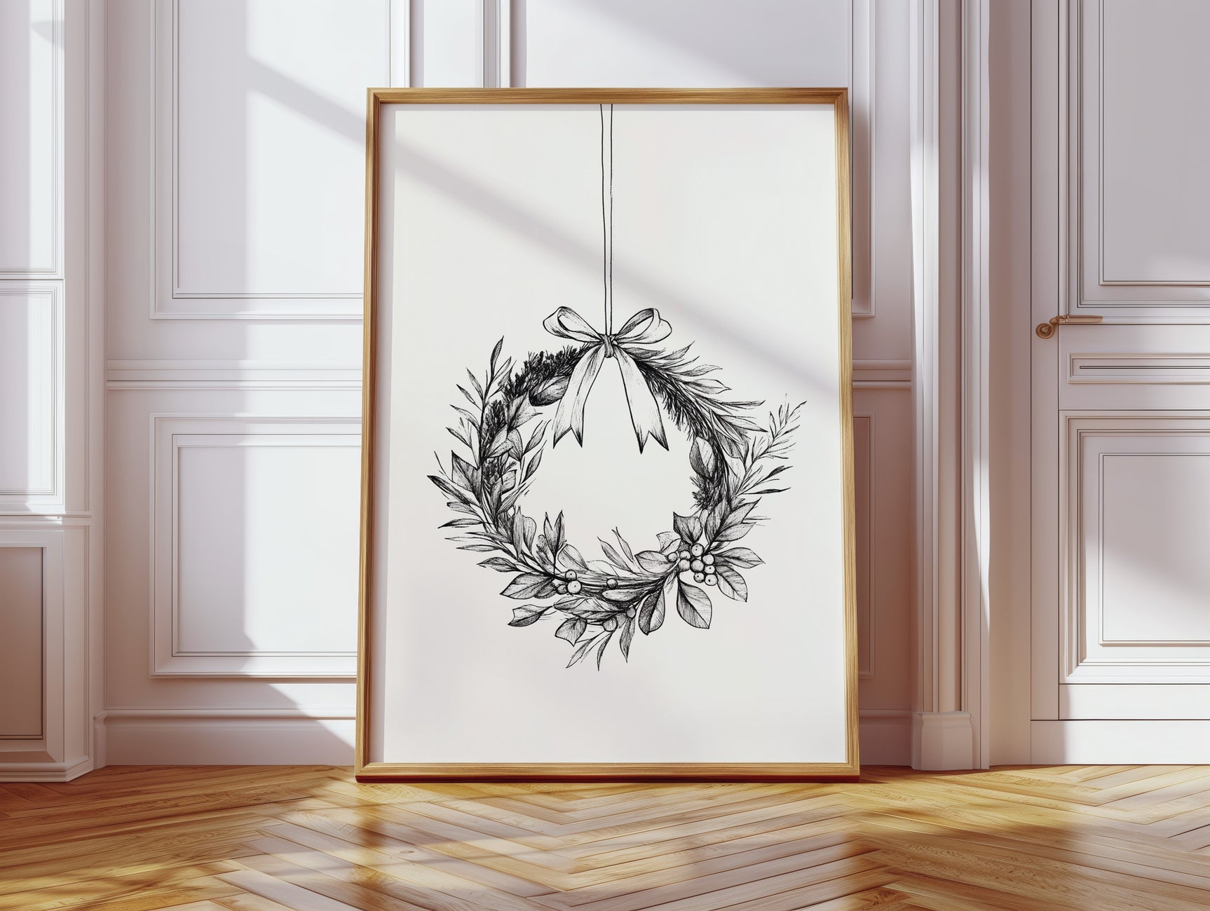 Simple Hand-Drawn Wreath
