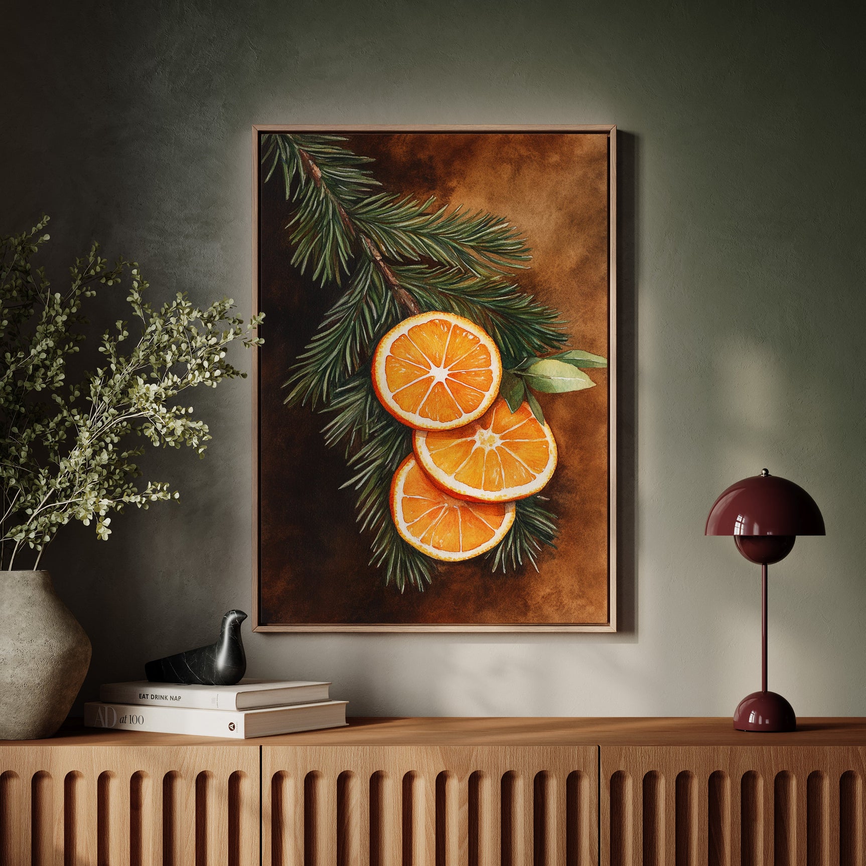 Citrus Amidst Pine Whispers