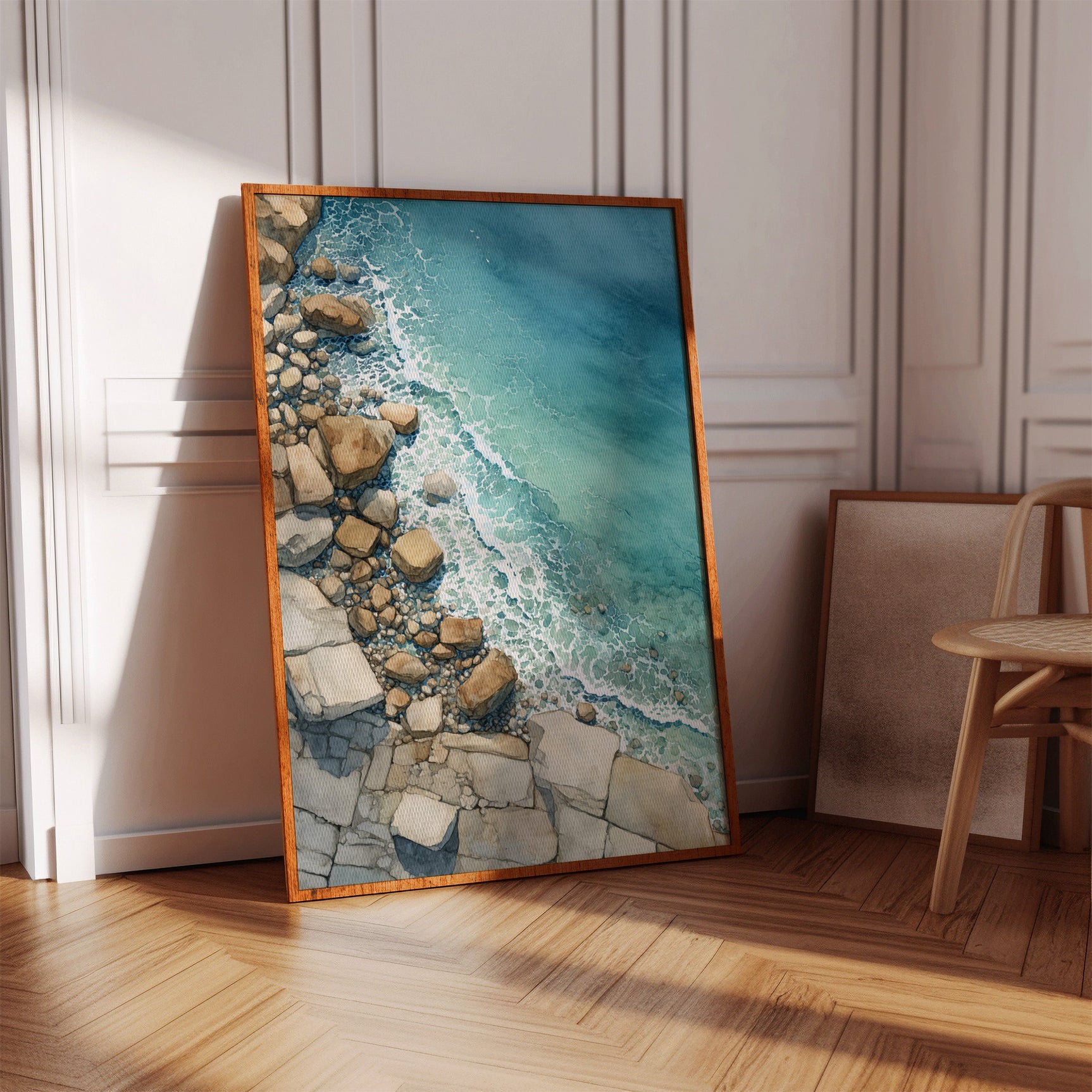 Tides Embrace Rocky Shores