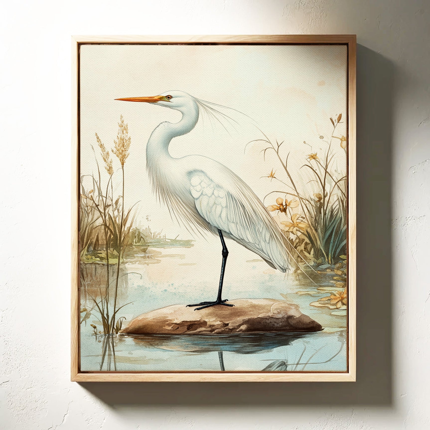 Tranquil Heron Reverie