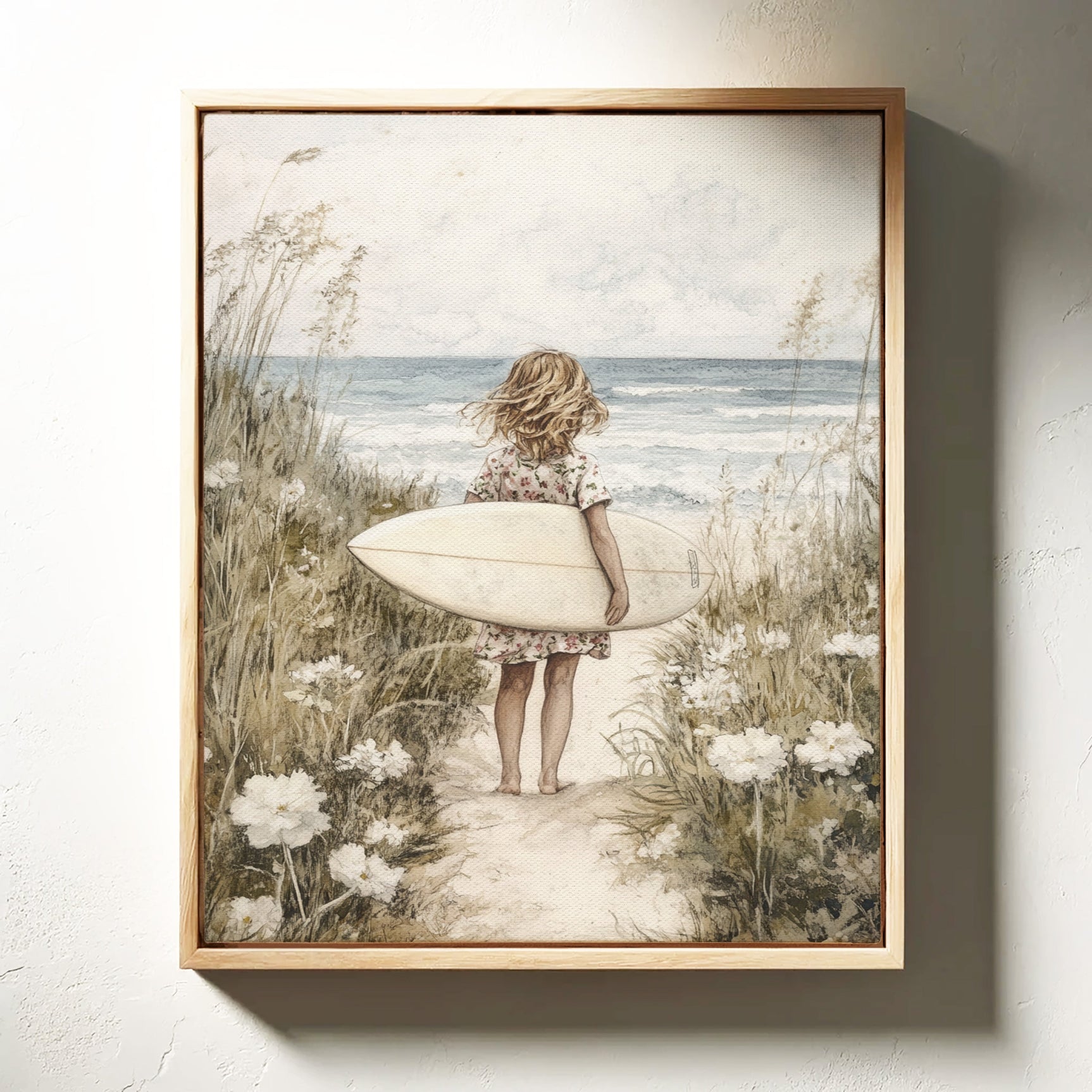 Seaside Surfer Girl
