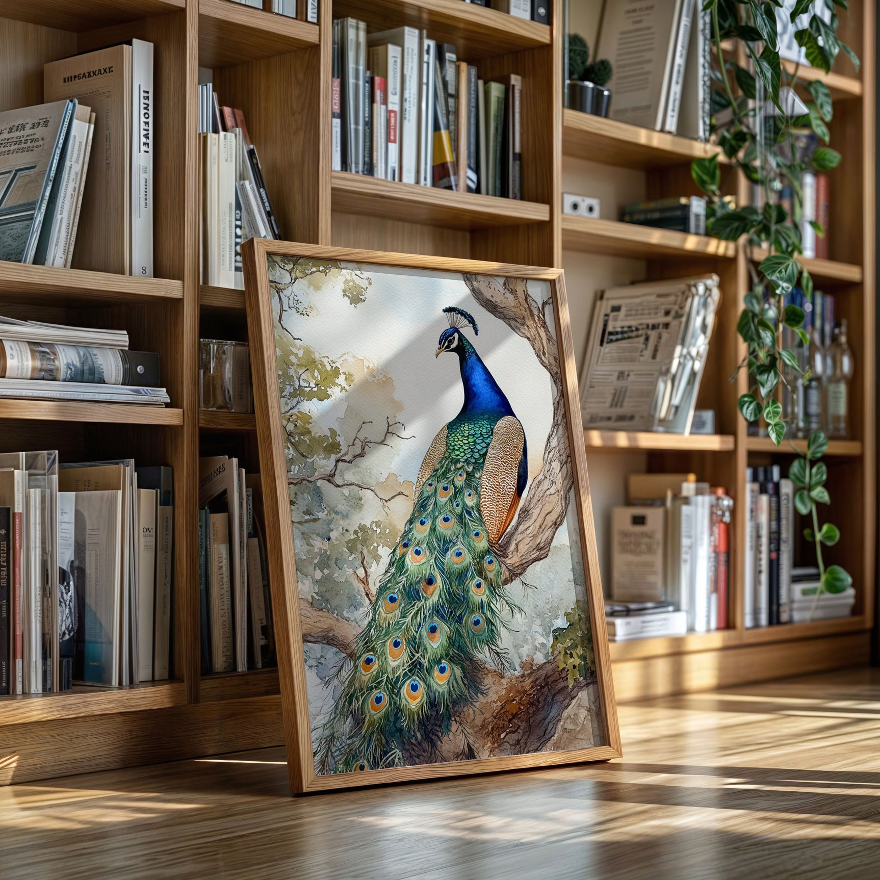 Emerald Peacock Elegance