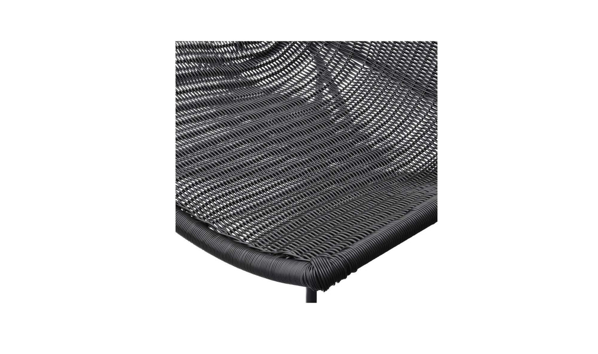 Paige Black Outdoor Accent Chair