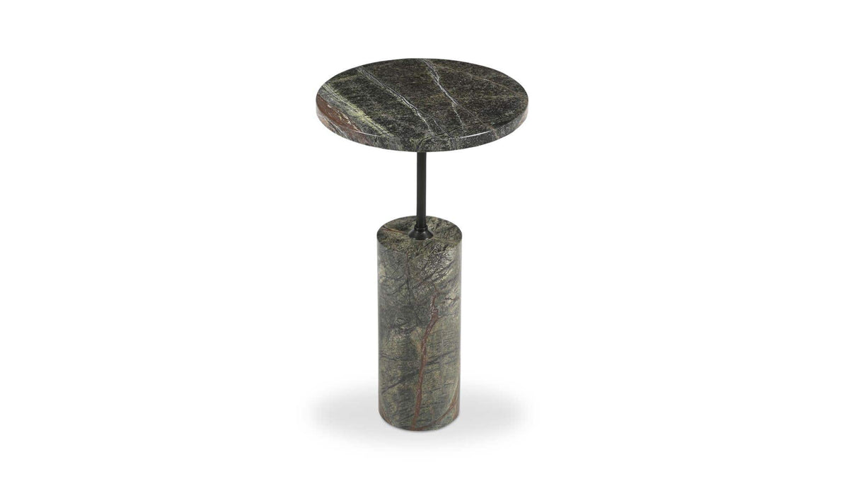 Dusk Rainforest Green Marble Accent Table